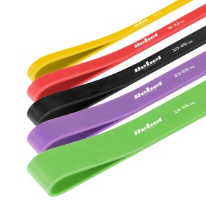 REBEL ACTIVE Set TPE traka za vežbanje Power Band PTs-1 otpor 4-55 kg 5 traka u setu RBA-3001-S5 - Img 2