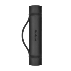 REBEL ACTIVE Strunjača (prostirka) za jogu, pilates i fitnes, 183x61 cm, debljina 1 cm, materijal TPE, crna boja, model RBA-3158-BK - Img 2