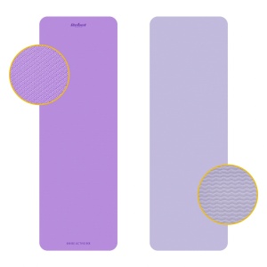REBEL ACTIVE Strunjača prostirka za jogu, pilates i fitnes 183x61 cm debljina 4 mm TPE ljubičasta RBA-3157-2PU - Img 7