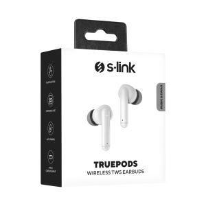 Slušalice sa mikrofonom S-Link TruePods TWS IPX4 Bluetooth bele - Img 2