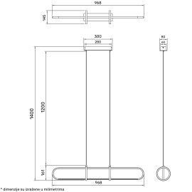 SOLEA 4 LUSTER 36W 3000/4000/6000K CRNA/DRVO - Img 4
