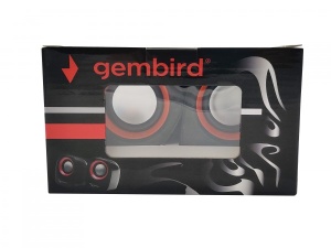 SPK-107 ** Gembird Stereo zvucnici Orange/Black, 2 x 3W RMS USB pwr, 3.5mm kutija sa prozorom (379) - Img 2