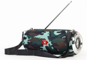 SPK-BT-17-CM Gembird Portable Bluetooth speaker +handsfree 2x5W, FM, USB, SD, AUX + antena camo - Img 2