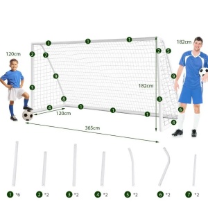 Sportivo Gol za fudbal PVC 370x182cm - Img 1