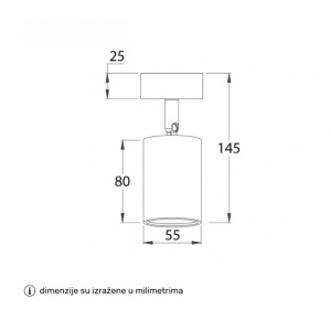 Spot lampa 1xGU10 - Img 2