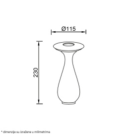 STONA LAMPA PUNJIVA T88091 2.5W 2700K IP54 CRVENA - Img 4