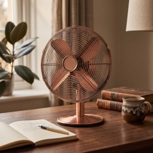 Stoni ventilator, 30 cm, 50W, bakarni - Img 2