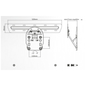 Superior Nosač za Samsung TV prijemnike 49" - 55 "- 65", do 50 kg - Wall mount for Samsung QLED TVs - Img 2
