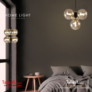 TALIA 15 PODNA LAMPA 6*G9 CRNA/BAKAR - Img 2