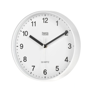 TEESA Zidni analogni sat prečnik 20cm beli TSA0038