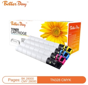 Toner BetterDay C-TN328 C(Low temperature toner)zam. kaseta za Konica Bizhub Cyan 28k - Img 3