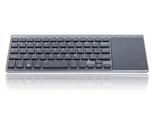 TRACER Bezicna multimedijalna tastatura sa touchpad -om low profile keys crna siva RF 2,4 Ghz - Img 2