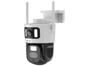 TRACER Spoljna WiFi IP kamera 2x3MP QXGA rotirajuća 355° IP66 bela Patrol WH360-2