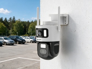 TRACER Spoljna WiFi IP kamera 2x3MP QXGA rotirajuća 355° IP66 bela Patrol WH360-2 - Img 4