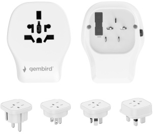 Travel adapter TPA-1A2C20-02-W Gembird Univerzalni 20W - Img 2