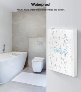 TUYA-SMART-1 GANG-RSH-SP001 GMB WiFi switch Alexa google home tempered glass touch Wireles remoteV2
