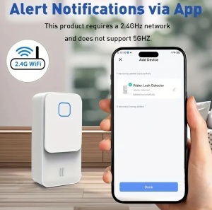 TUYA WL09,GMB Wi-Fi senzor za curenje vode- 110 dB, Smart Life, Alexa i Google Home - Img 3
