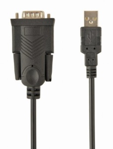 UAS-DB9M-02 Gembird USB to DB9M serial port converter kabl black 1.5m - Img 1
