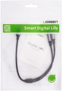 UGREEN USB-C M. na 2 x Audio 3.5mm F. 25cm - Img 3