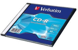 VERBATIM plasticna kutija CD-R 700MB 52X SLIM CASE 43347 43348 77DL/Z - Img 2