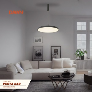 VESTA 640 VISILICA 40W 3000/4000K CRNA - Img 2