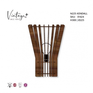 VINTAGE KENDALL N225 ZIDNA LAMPA 1*E27 (O 325 mm, h-300 mm) - SKU01424