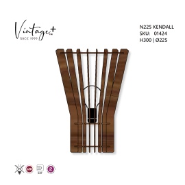 VINTAGE KENDALL N225 ZIDNA LAMPA 1*E27 (O 325 mm, h-300 mm) - SKU01424 - Img 2