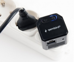 WNP-RP300-03-BK Gembird WiFi ripiter/ruter 300Mbps, 2x3dBi, RF pwr<20dBm, 1x LAN black(alt. tenda A9 - Img 2