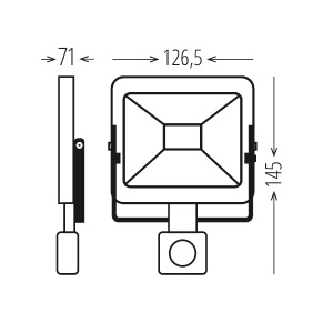 XLED 20W LED reflektor sa PIR senzorom,6500K,1620Lm,AC220-240V - Img 3