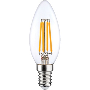 Xled E14 5W C35 Filament Sijalica dimabilna,2700K,220V,600Lm,35*98mm,Ra≥80 PF≥0.5 Clear - Img 3