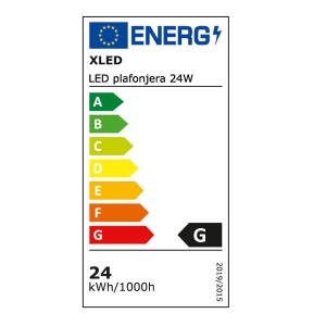 XLED LED plafonjera 24W Milky,320mm,4000K,2400Lm, Ra80, IP20 - Img 2
