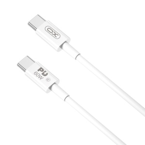 XO Kabl USB-C na USB-C, NB-Q190B, 60W, 2m, Beli - Img 1