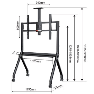 Xstand 55/100 L podni pokretni nosač za TV/VESA 900x600/do 120kg - Img 2