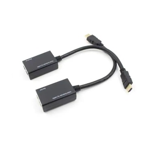 Xwave Konverter HDMI extender na RJ45 CAT5E-6 0.3m,2 kom - Img 3