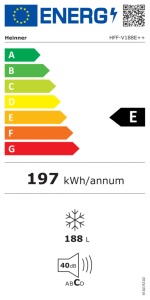 Zamrzivač HEINNER HFF-V188E++ 187l/4fioke+2/54x145,5/beli - Img 2
