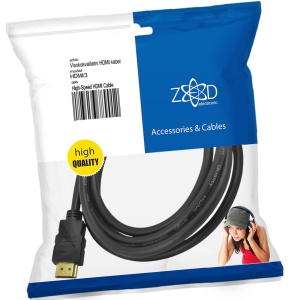 ZED electronic HDMI kabl, 3.0 met, ver. 1.4 - HDMI/3 - Img 1