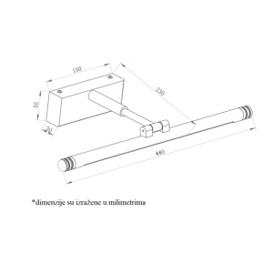 Zidna LED lampa 9W - Img 2
