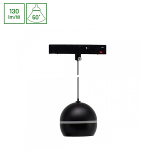 Е inska rasveta system shift GLOBE P RING BALL 10W 3000K crna - Img 2