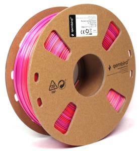 3DP-PLA-SK-01-RP PLA Svilenkasti duga Filament za 3D stampac 1.75mm, kotur 1KG red/purple - Img 1