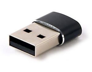 A-USB2-AMCF-02 Gembird USB AM to Type-C female adapter, black (ALT.CCP-USB3-AMCM-0M) FO - Img 2
