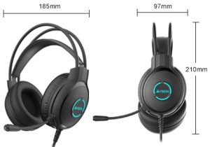 A4-FH300U A4Tech Fstyler gejmerske slusalice sa mikrofonom, 50mm/16ohm, USB