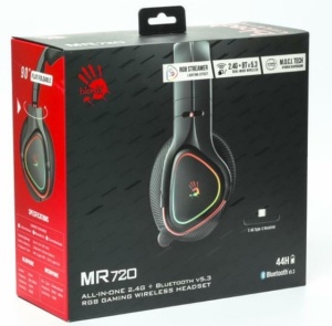 A4-MR720 A4Tech Bloody gejmerske slusalice sa mikrofonom, BT+2,4Ghz+kabl, 50mm/16ohm, RGB - Img 2