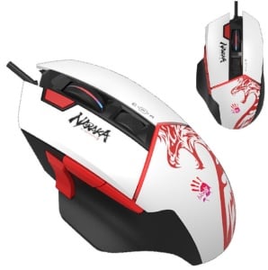 A4-W95 ULTRA NARAKA Bloody RGB Gejmerski mis, 2000Hz/100-20.000 DPI, White USB 135mm