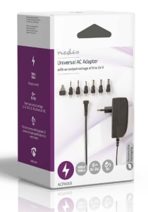 ACPA003 Universal AC Power Adapter 24W, 9-24V DC 1.80m 1.0-1.5A 6plug(s) Black - Img 1