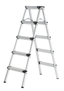 ATON Aluminijumske sklopive stepenaste merdevine 2x5 1.21m ATN-DLH505