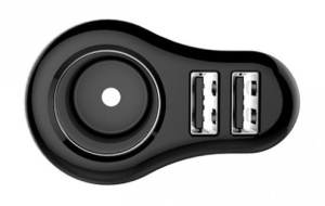 Auto punjač 2USB + utičnica GOLF GF-C14