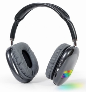 BHP-LED-02-BK Gembird Bluetooth stereo Slusalice sa mikrofonom Bt V5.0 400mAh/32Ohm, 2h Li-ion Crne - Img 2