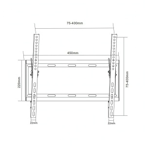 CABLETECH Zidni nosač za TV tilt 26-55 inča do 45kg UCH0154 - Img 3
