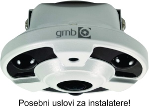 CAM-IP8MP-SKY30 GMB kamera 8 mpix Fish ip camera 360 stepeni 1.8mm 20m, POE - Img 1