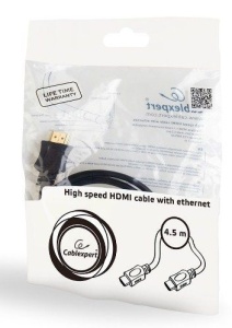 CC-HDMI4L-15 Gembird HDMI kabl v.2.0 ethernet support 3D/4K TV 4.5m - Img 2